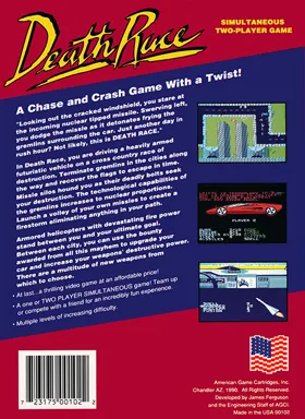 Death Race (USA) (Unl) box cover back